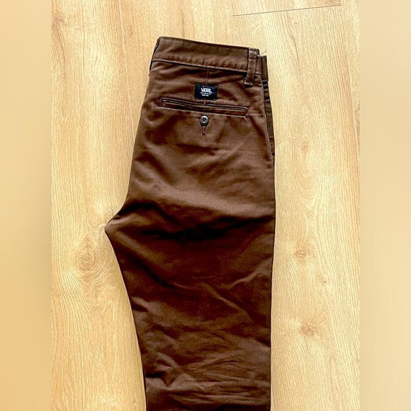 Vans Brown Chino Pants - Picture 1 of 4